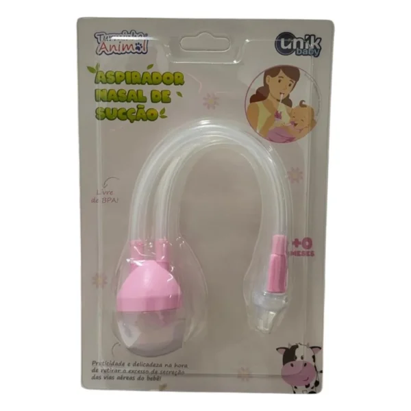 AS2206-F-1 Aspirador Nasal Infantil de Sucção Menina - Rosa