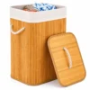 B1001.U01-3 Cesto de Roupas com Tampa e Alça de Bambu 50 Litros - 3