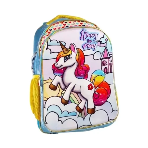 BPE30763-AA-1 Mochila Unicornio 3d Escolar Juvenil Feminina Estampa Relevo - 2