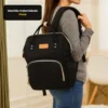 BSM24103-PR-5 Mochila maternidade - Preta - 5
