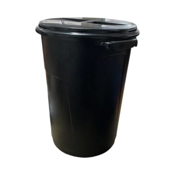 Lixeira com Tampa 60L - Preta