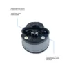CLA03006-2 Amolador Afiador De Facas Canivetes Tesouras Com Ventosa - 2