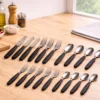 CO0578089-2 Conjunto de Talheres Avulsos 120 Peças - Preta - 2