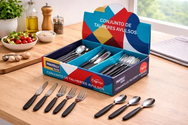 CO0578089-3 Conjunto de Talheres Avulsos 120 Peças - Preta - 3
