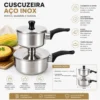 Cuscuzeira Inox 9,5cm - 5