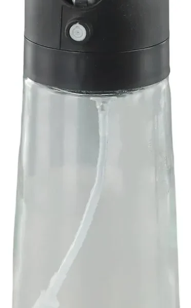 Porta Azeite Vinagre Borrifador Milano Vidro 450ml - Preta