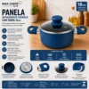 CO2316424-1 Panela Antiaderente Cerâmica com Tampa 18cm - Azul