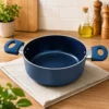 CO2316424-2 Panela Antiaderente Cerâmica com Tampa 18cm - Azul - 2