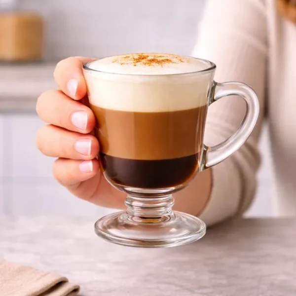 Conjunto 4 Canecas Capuccino Vidro 120ml