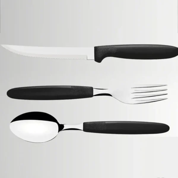 Conjunto talheres 12 peças de inox - Preta - 2