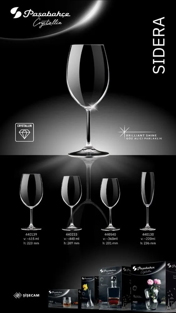 CO7642539-5 Jogo 6 Taças de Cristal 440ml - 5