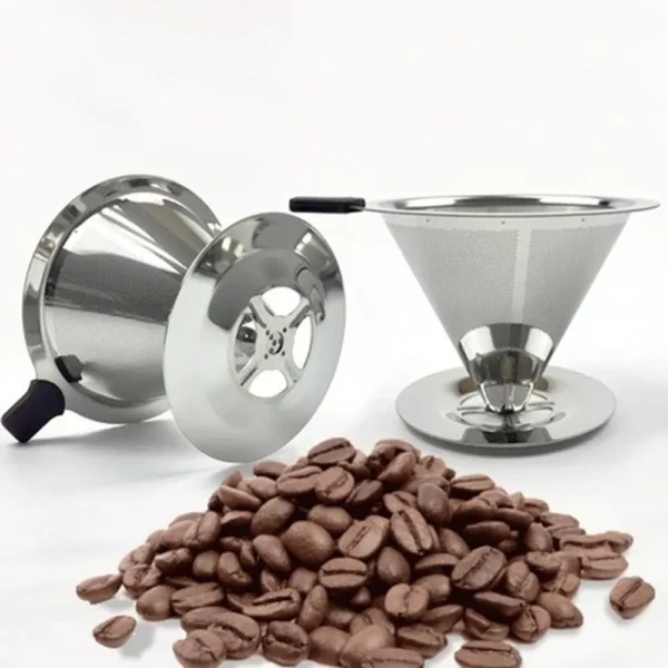 Coador De Café Pour Over Aço Inox - Não Precisa De Filtro! - 2