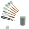 CO8429151-VC-1 Conjunto de Utensilios Silicone 8 Peças - Verde - 2