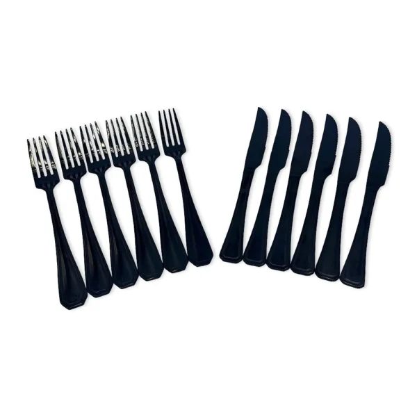 CO8429632-2 Faqueiro Conjunto Talheres Luxo Black 24 Peças Inoxidavel - 2