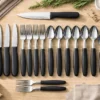 Conjunto de Talheres Caprese 26 Peças - Preta