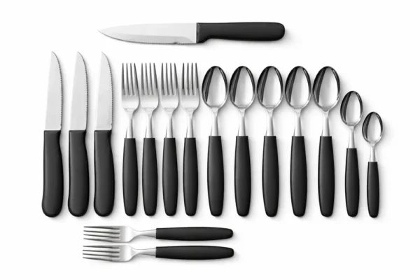 Conjunto de Talheres Caprese 26 Peças - Preta - 2