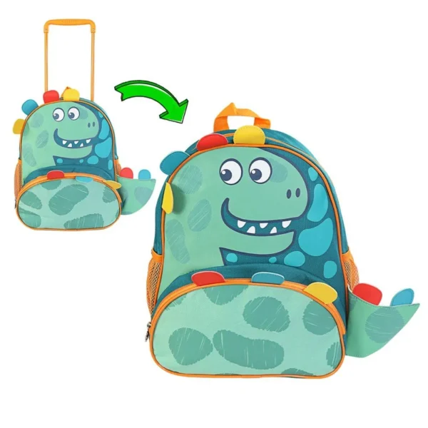 Mochila de Rodinhas Dino
