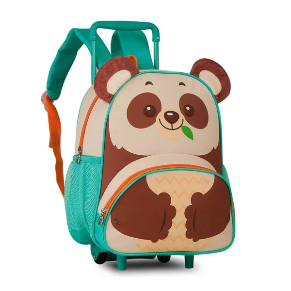 CP2647B-Panda-1 Mochila Infantil Com Rodinhas - 2