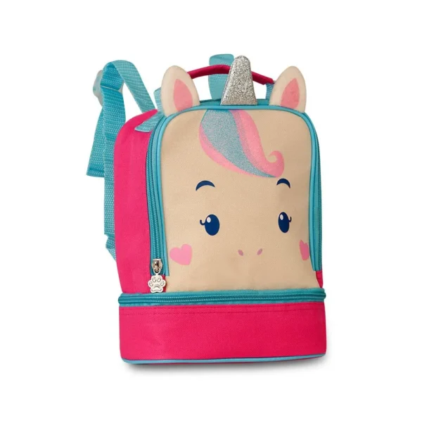 CP2655L-ROSA-1 Lancheira Térmica Infantil com Alça - Unicornio - 2