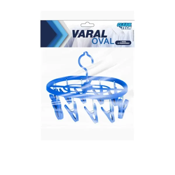 CT0117-4 Varal Oval 10 Prendedores - Sortido - 4