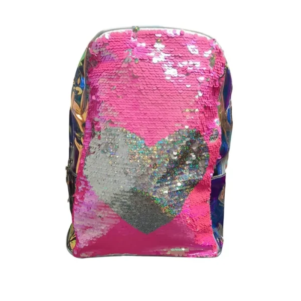 DF2473-1 Mochila Infantil de Plástico Lantejoulas Holográficas