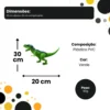 Conjunto 2 Dinossauros de Brinquedo Rugido Selvagem - 6