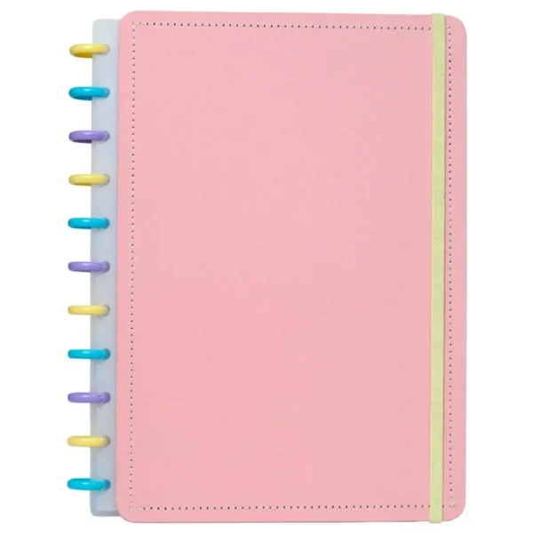 Caderno Disko Tutti Frutti Grande G Capa Dura Disco Reposicionável Escolar