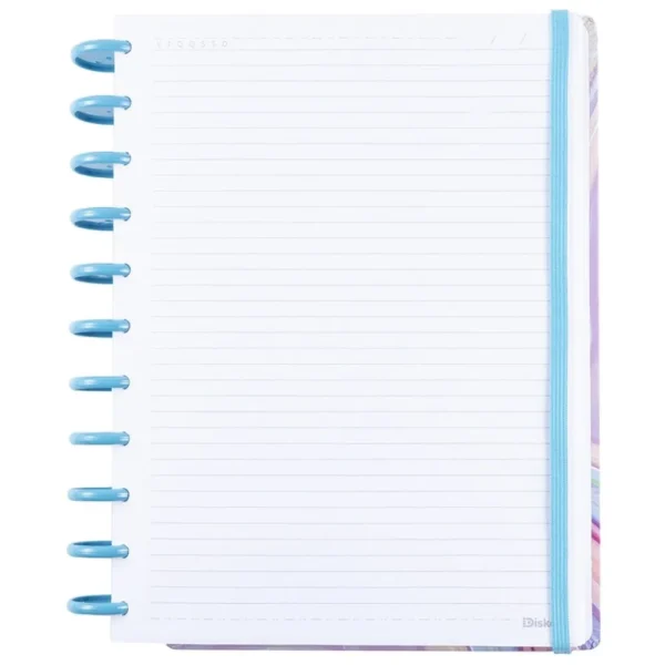 Caderno Algodão Doce Médio M Disco Reposicionável Capa Dura Disko - 2