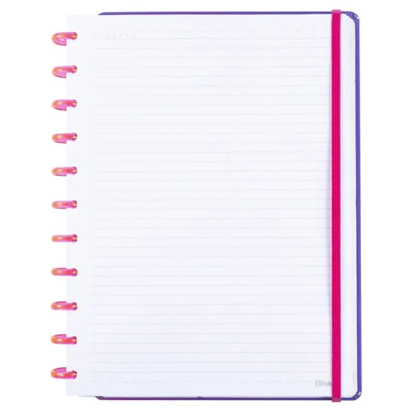 DK22D243-4 Caderno Disko Finger Heart Médio M Capa Dura Disco Reposicionável - 4
