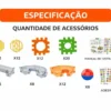 DTY0670-5 Labirinto Colorido Blocos Montar 98 Peças Brinquedo Educativo - 5