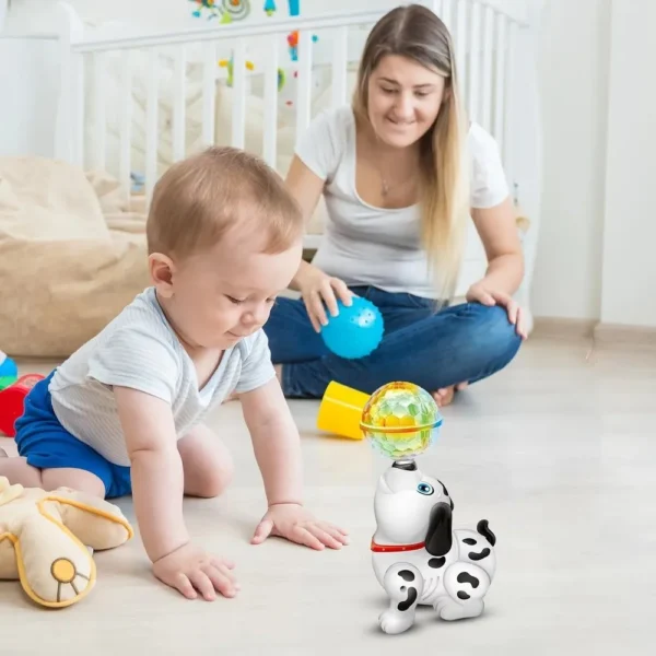 DTY0968-2 Cachorrinho Dançarino Luz Som Movimento 360 Brinquedo Interativo - 2