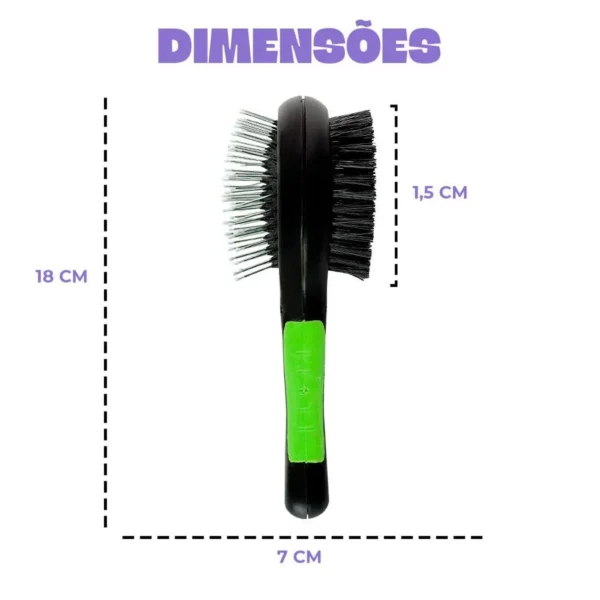 E-04VD-1 Escova Dupla para Pets Pequenos e Médios