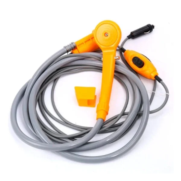 Chuveiro Portátil Para Camping Acendendor de Carro 12V - Laranja - 10