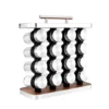 Conjunto 16 Potes de Condimentos Vidro 80ml - Inox - 6