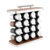 Conjunto 16 Potes de Condimentos Vidro 80ml - Inox - 8