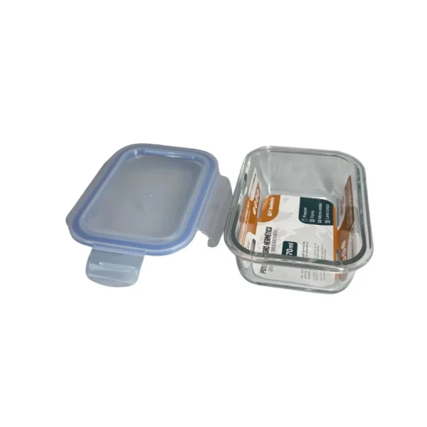 GH601-4 Pote Retangular Hermético Vidro 370ml - 4