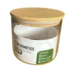 GH631-1 Pote de Vidro Circular Hermético Multiuso com Tampa de Bambu - 3