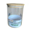 GH633-1 Pote de Vidro Circular Hermético Multiuso com Tampa de Bambu - 4