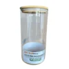 GH634-1 Pote de Vidro Circular Hermético Multiuso com Tampa de Bambu