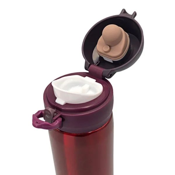 HM-381VM-1 Garrafa Isotérmica 500ml com Tampa Plástica Fosca com Trava de Segurança