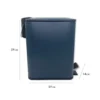 Lixeira Retangular Com Pedal Slim 5 Litros - 2