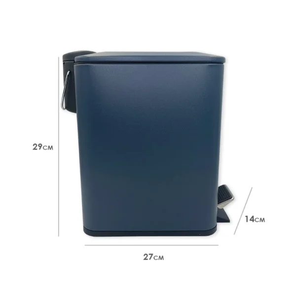 Lixeira Retangular Com Pedal Slim 5 Litros - 2