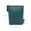 Lixeira Retangular Com Pedal Slim 5 Litros - 3