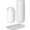 Kit para Banheiro com Porta Escova de Dentes, Porta Sabonete Líquido e Bandeja