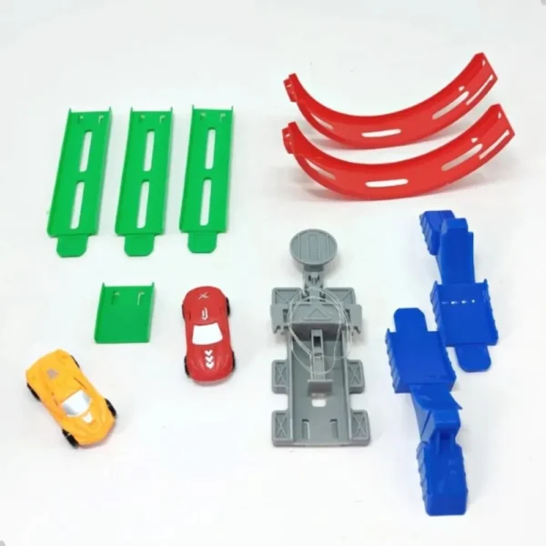 Carrinho Lançador Ejection Truck Com Pista 360 Graus Brinquedo Infantil De Montar