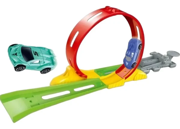 MD5296-2 Carrinho Lançador Ejection Truck Com Pista 360 Graus Brinquedo Infantil De Montar - 2