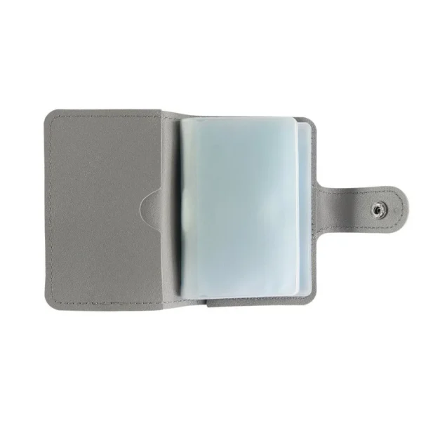 Porta Cartões Liso com Botão - 4
