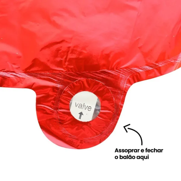 NTF46002-4 Kit Balões Balão Metalizado Vermelho De 37 Cm - Feliz Natal - 4