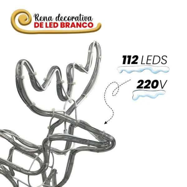 Armação Rena Macho de Led Média - 220v - 5