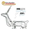 NTM3002220V-3 Armação Rena Macho de Led C/ Movimento Grande - 220v - 3